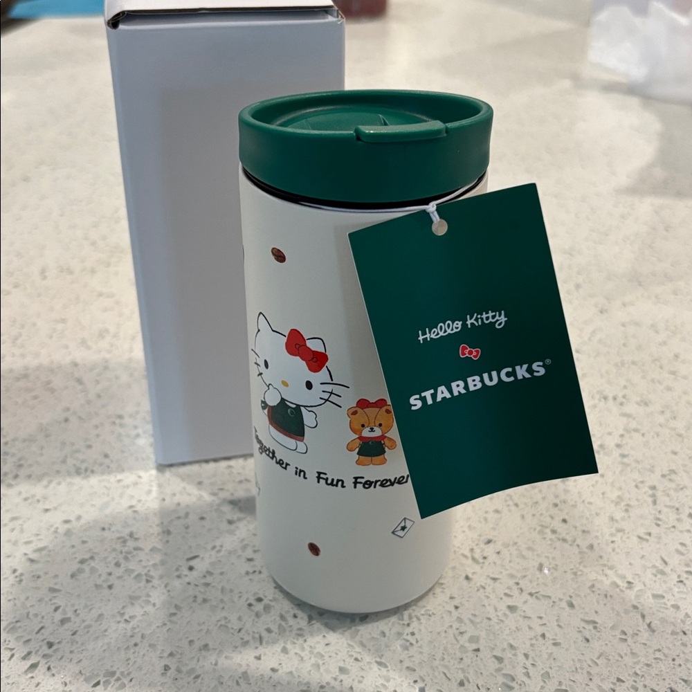 BNIB STARBUCKS HELLO KITTY STAINLESS STEEL TUMBLER 12 FL. OZ. 2025